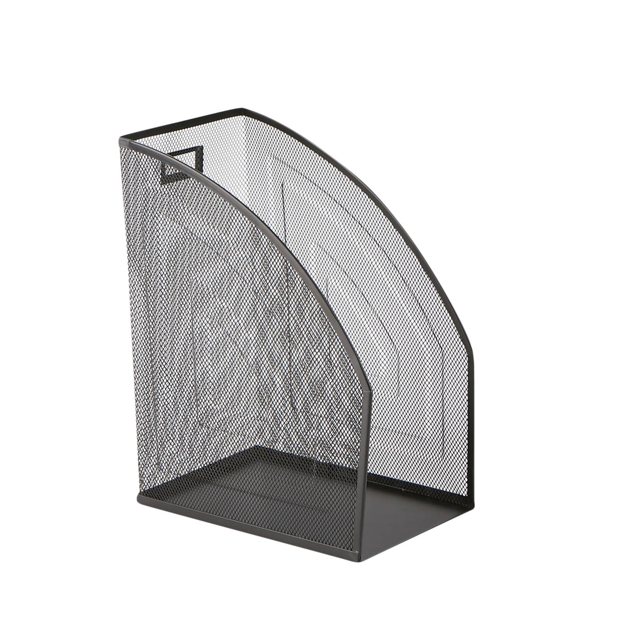 Mind Reader 2 Pack Black Jumbo Metal Mesh File Organizer
